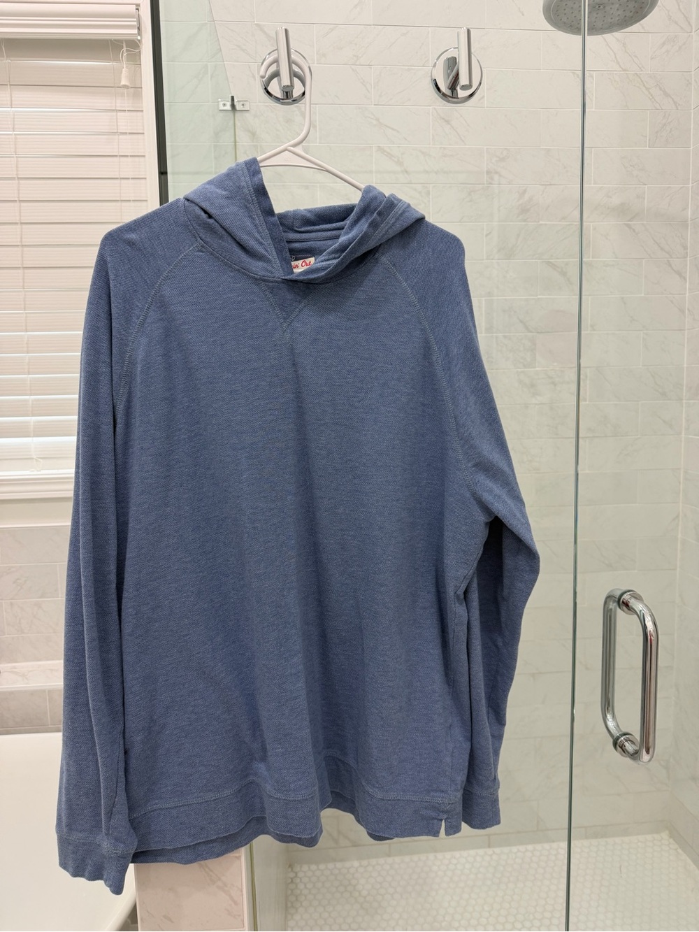 johnnie O blue lightweight cashmere hoodie